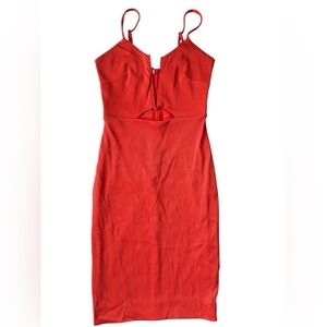 NBD Orange Totale Dress